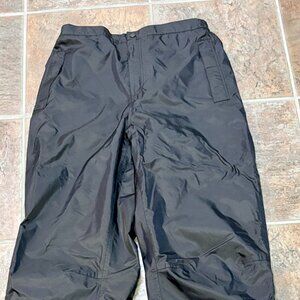 ~~Sierra Sport Men’s Size Large Black Weather Snow Rain Pants  SIZES VARY..PLEAS